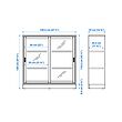 TONSTAD cabinet with sliding glass doors