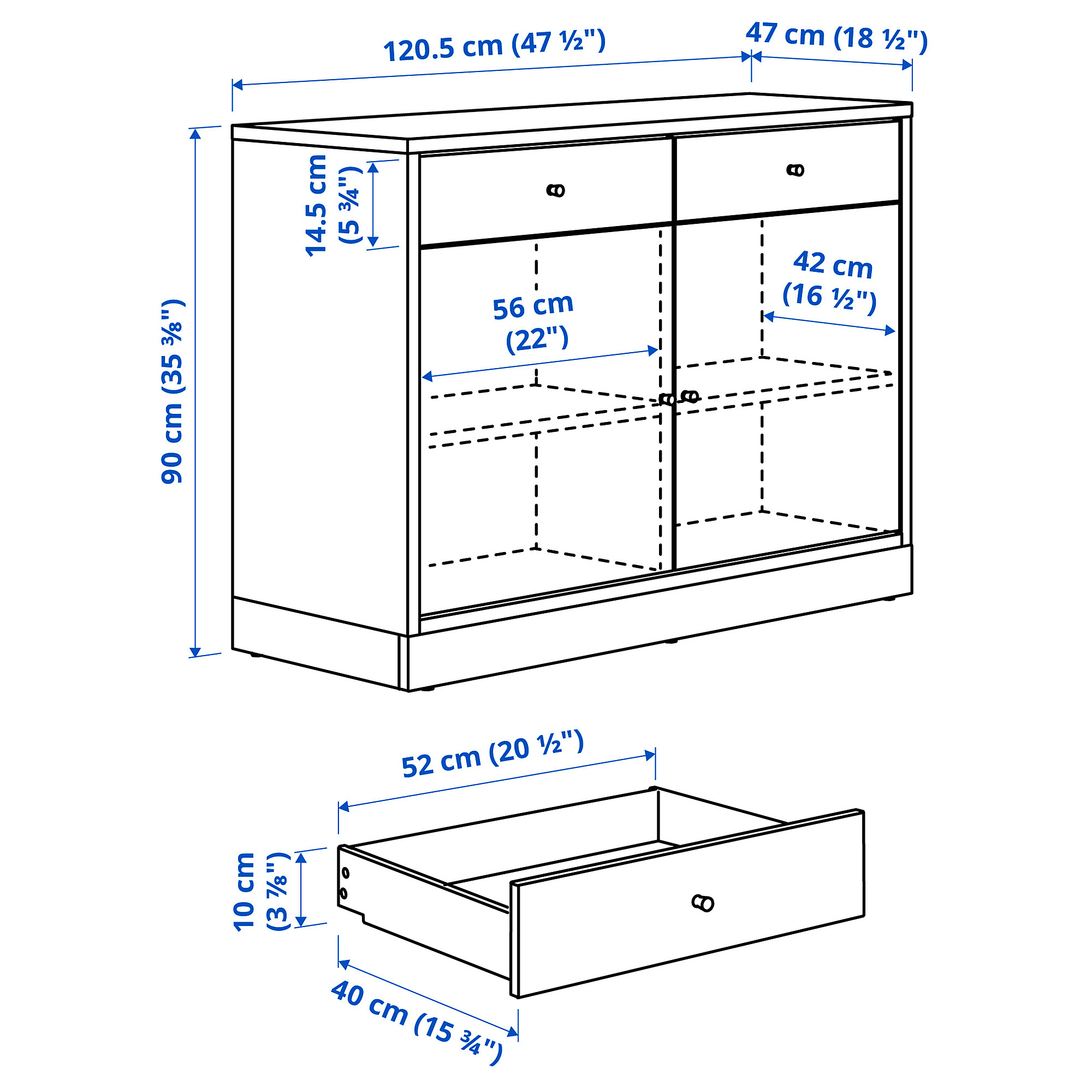 TONSTAD sideboard