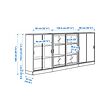 TONSTAD storage combination w sliding doors