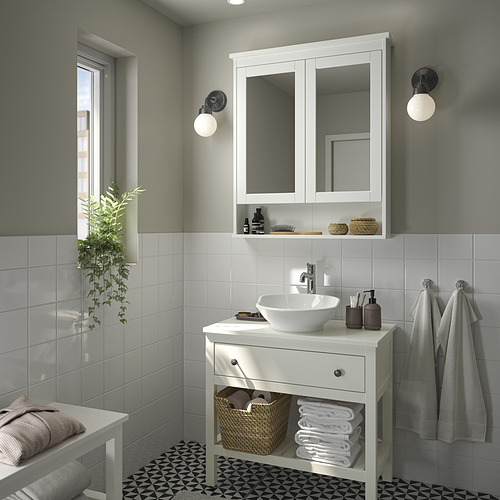 HEMNES/VÄSTERSJÖN 開放式洗臉盆櫃/抽屜/洗臉盆/水龍頭