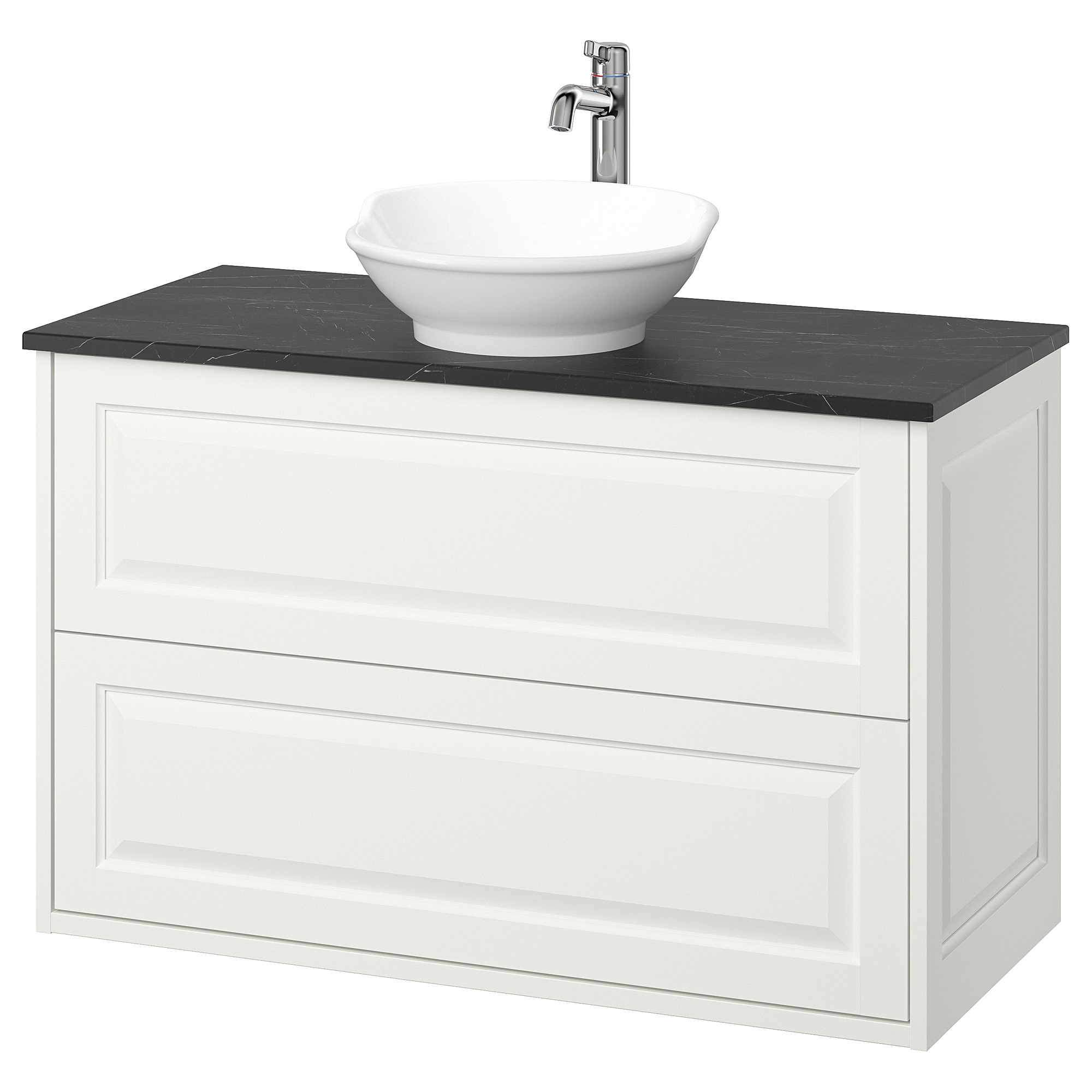 TÄNNFORSEN/VÄSTERSJÖN wash-stnd w drawers/wash-basin/tap