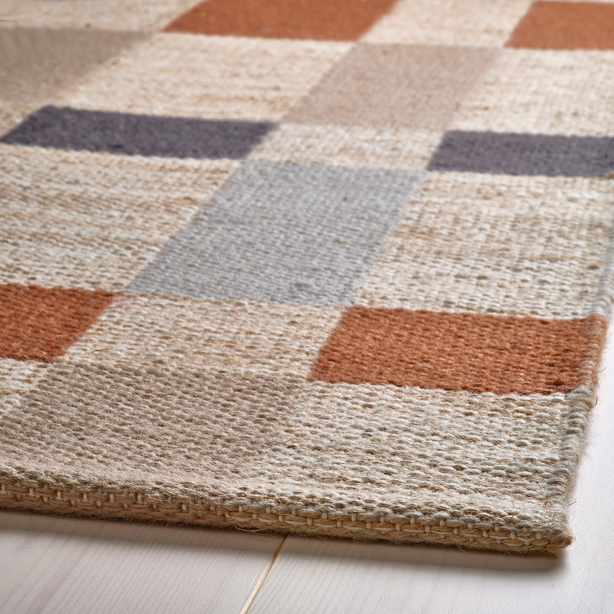 BLÅLJUS rug, flatwoven