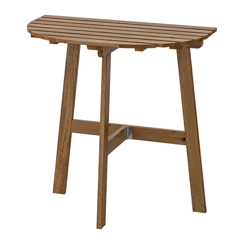 ASKHOLMEN - 戶外壁掛式餐桌, 折疊式 淺棕色 | IKEA 線上購物 - PE740676_S4