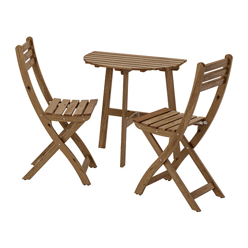 ASKHOLMEN - 戶外餐桌椅組, 灰棕色 | IKEA 線上購物 - PE740690_S4