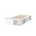PLATSA - 小型雙人床框, 白色, 附床板條底座/4件抽屜 | IKEA 線上購物 - PE778566_S1