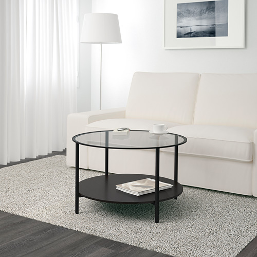VITTSJÖ - 咖啡桌, 黑棕色/玻璃 | IKEA 線上購物 - PE601386_S4