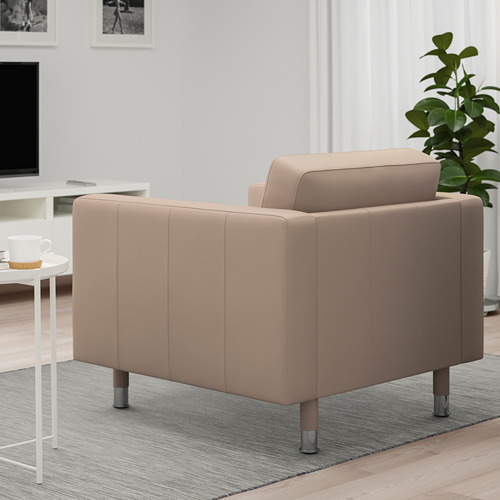 LANDSKRONA - armchair, Grann/Bomstad dark beige/metal | IKEA Taiwan Online - PE684261_S4