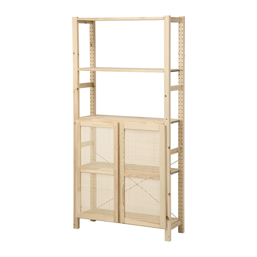 IVAR - shelving unit with doors, pine | IKEA Taiwan Online - PE793319_S4