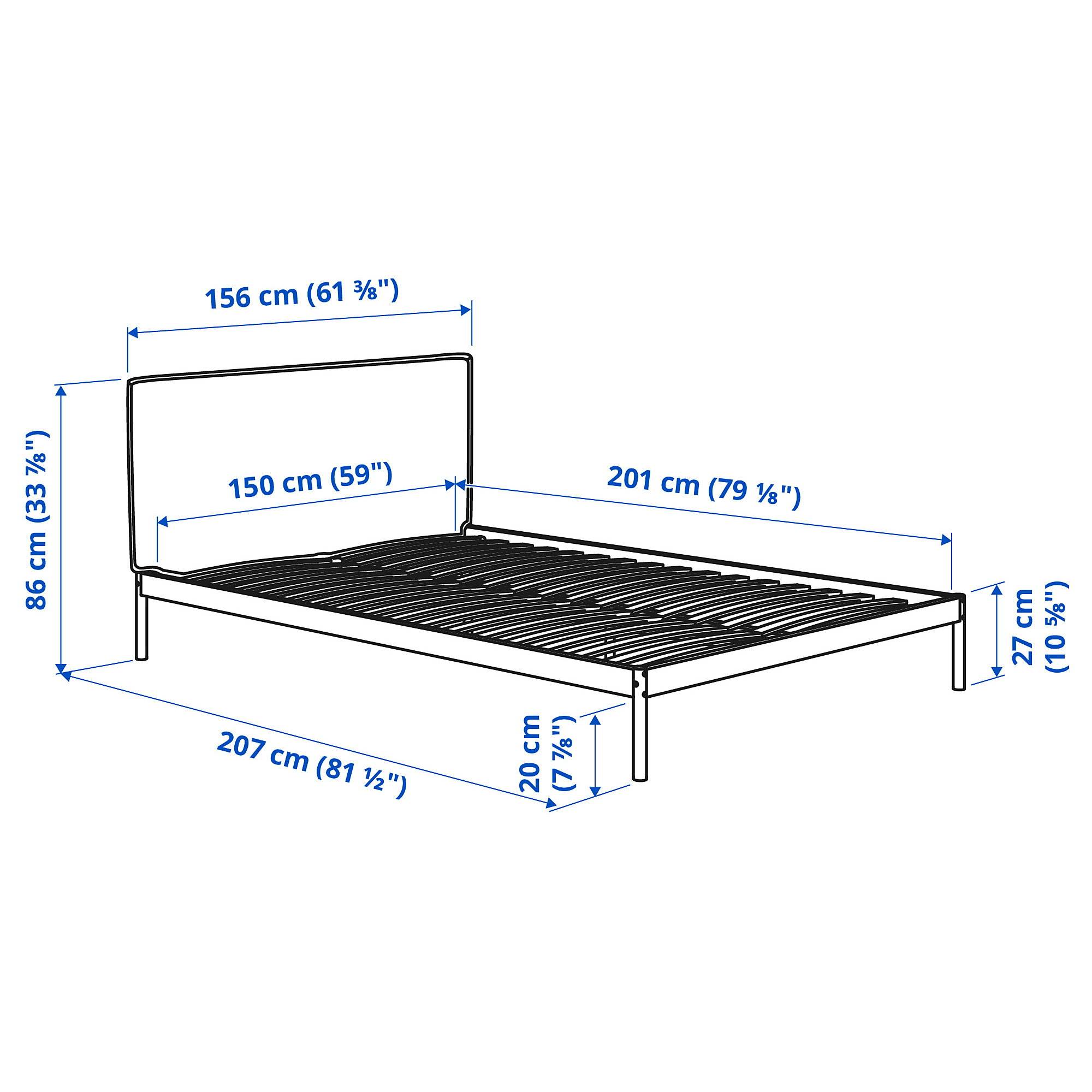 KLEPPSTAD bed frame