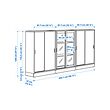TONSTAD storage combination w sliding doors