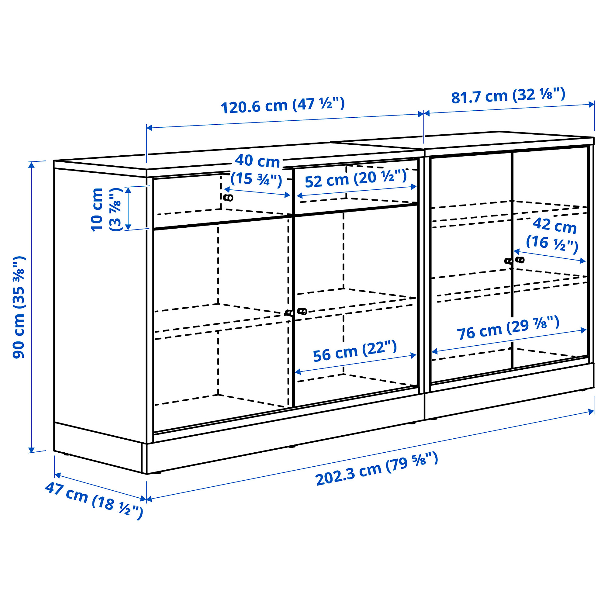 TONSTAD storage combination