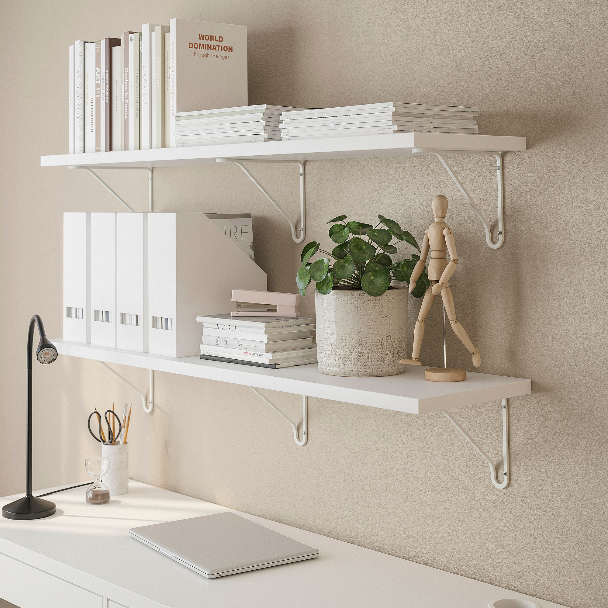 BERGSHULT/FÖRLÄGGARE wall shelf