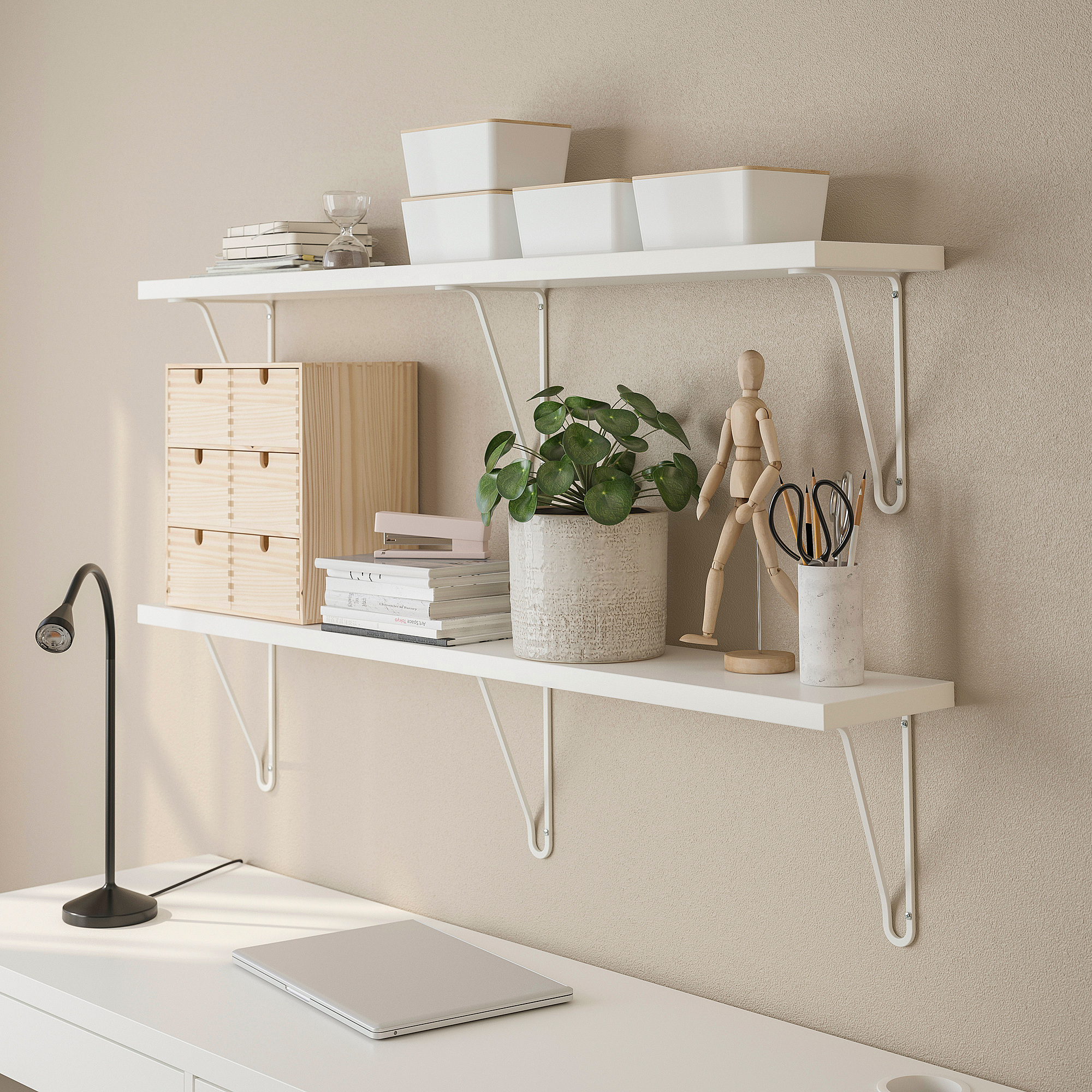 BERGSHULT/FÖRLÄGGARE wall shelf