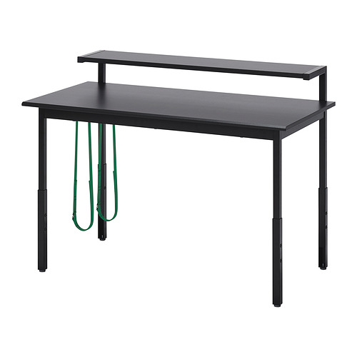 UTVISNING - gaming desk with shelf, black, 120x60 cm | IKEA Taiwan Online - PE947436_S4