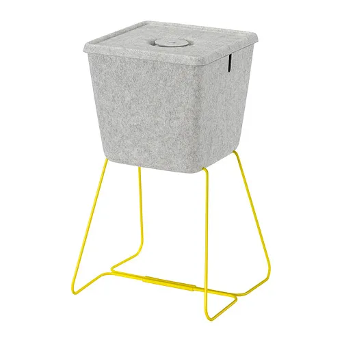 BRÄNNBOLL - 置物籃，灰色/黃色，30x33x30 公分 | IKEA 線上購物 - PE947439_S4