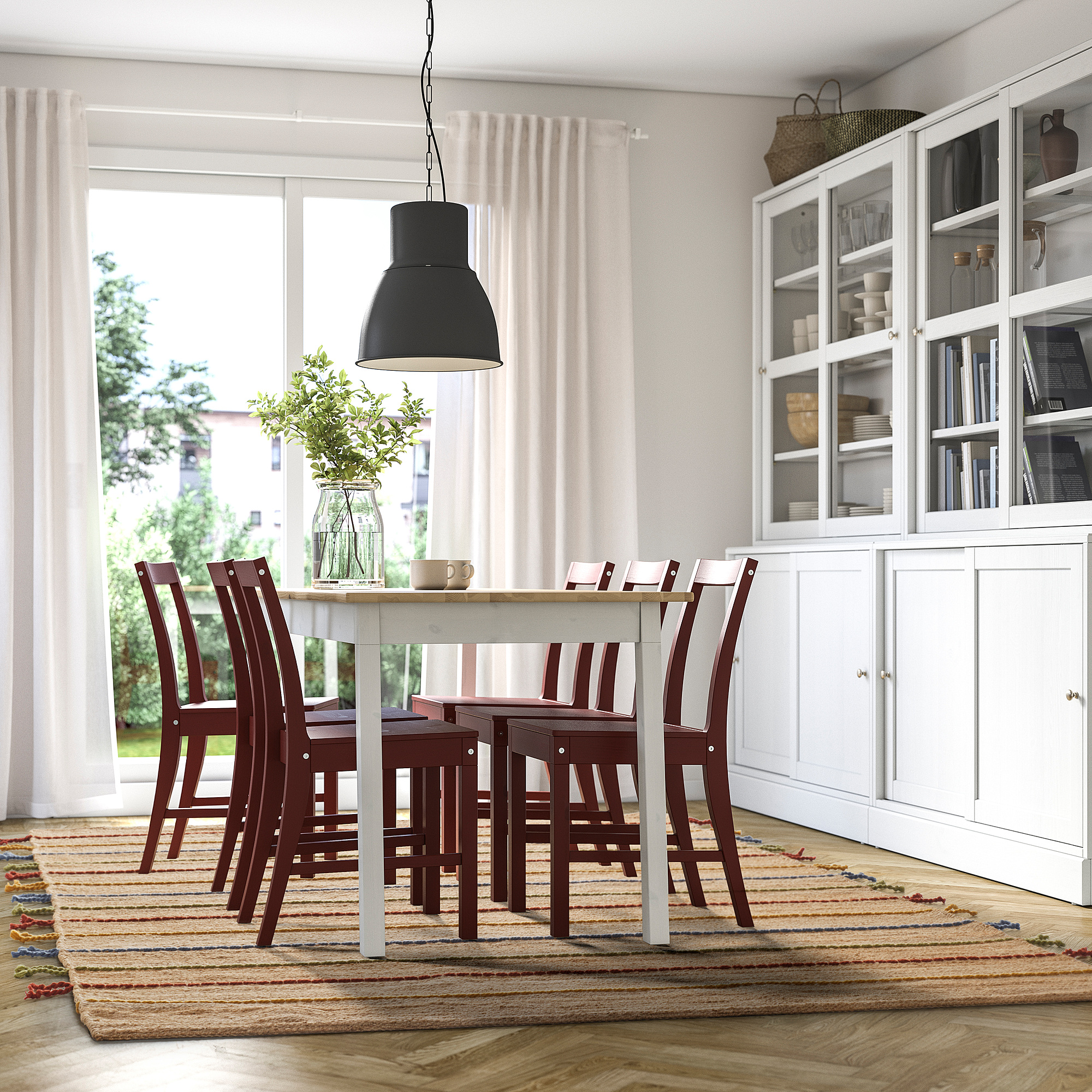 RAKLEV rug, flatwoven