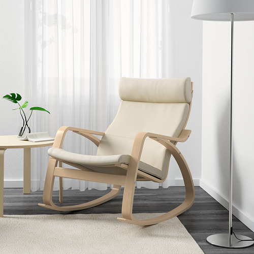 POÄNG - 搖椅, 樺木/Glose 米白色 | IKEA 線上購物 - PE600918_S4