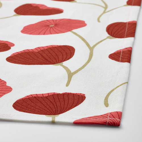 ANLEDNING - 桌巾, 白色/紅色 | IKEA 線上購物 - PE838490_S4