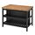 VADHOLMA - kitchen island, black/oak, 126 x 79 cm | IKEA Taiwan Online - PE740762_S1