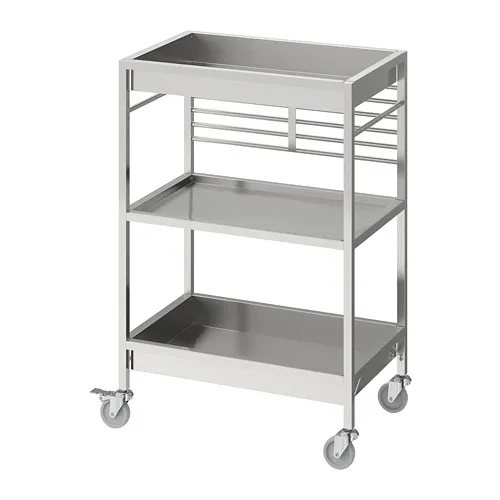 KUNGSFORS - 廚房推車, 不鏽鋼, 60x40 公分 | IKEA 線上購物 - PE740781_S4