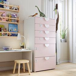 SMÅSTAD/PLATSA - chest of 6 drawers, white/birch | IKEA Taiwan Online - PE788856_S3