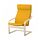 POÄNG - 扶手椅, 實木貼皮, 樺木/Skiftebo 黃色 | IKEA 線上購物 - PE793502_S1
