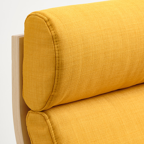 POÄNG - 扶手椅, 實木貼皮, 樺木/Skiftebo 黃色 | IKEA 線上購物 - PE793505_S4