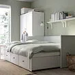 HEMNES 坐臥兩用床框附三個床底收納盒