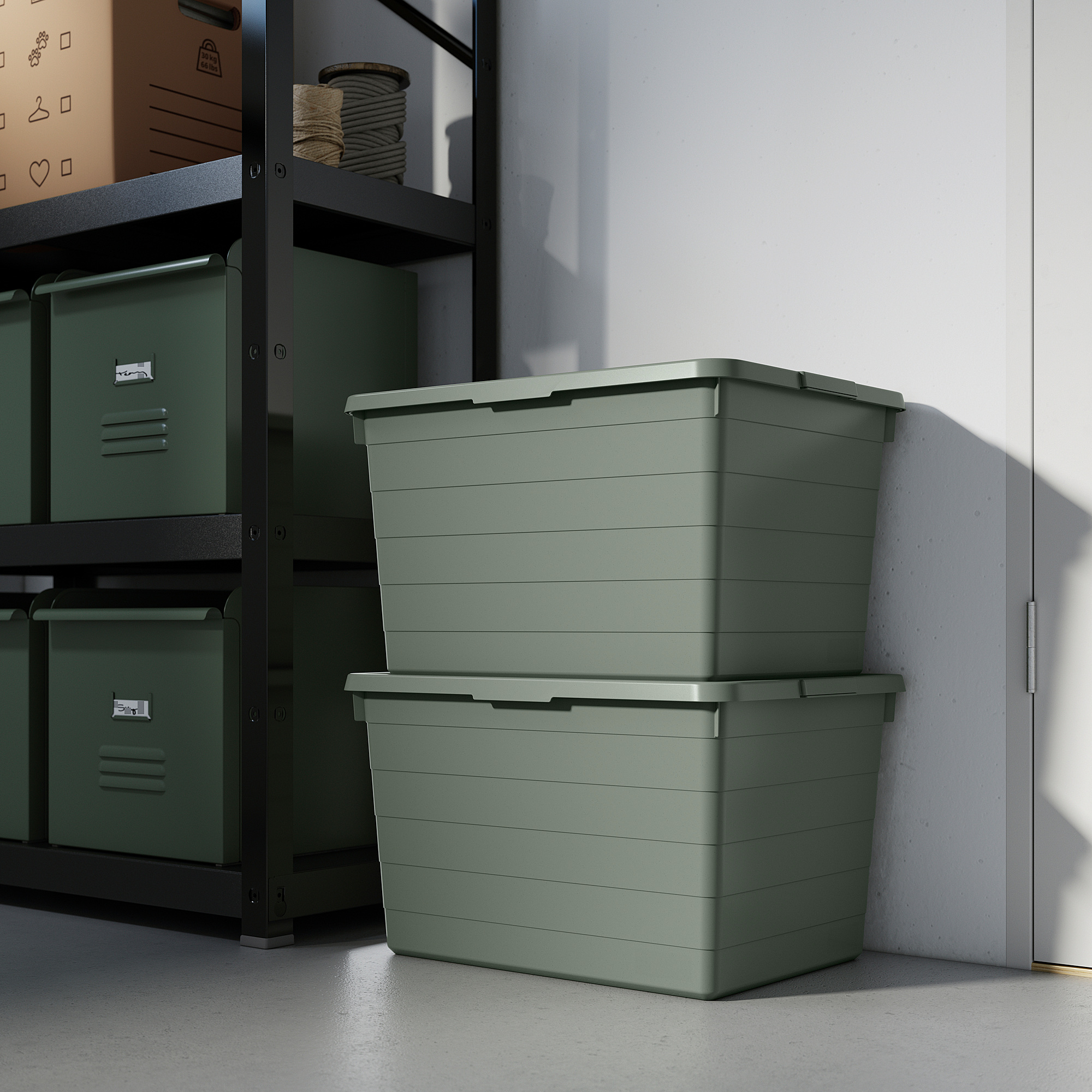 SOCKERBIT storage box with lid