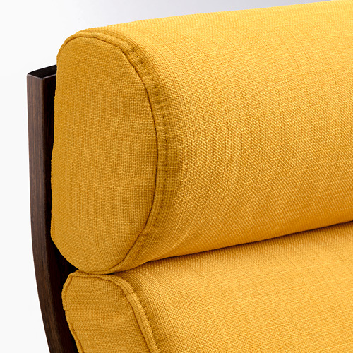 POÄNG - armchair, brown/Skiftebo yellow | IKEA Taiwan Online - PE793513_S4