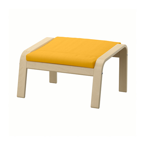POÄNG - 椅凳, 實木貼皮, 樺木/Skiftebo 黃色 | IKEA 線上購物 - PE793518_S4