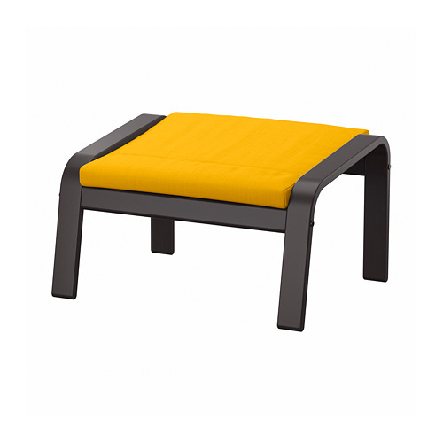 POÄNG - 椅凳, 黑棕色/Skiftebo 黃色 | IKEA 線上購物 - PE793520_S4