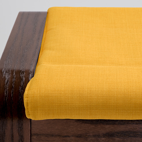 POÄNG - footstool, brown/Skiftebo yellow | IKEA Taiwan Online - PE793523_S4