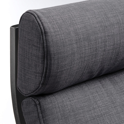 POÄNG - 扶手椅, 黑棕色/Skiftebo 深灰色 | IKEA 線上購物 - PE793541_S4