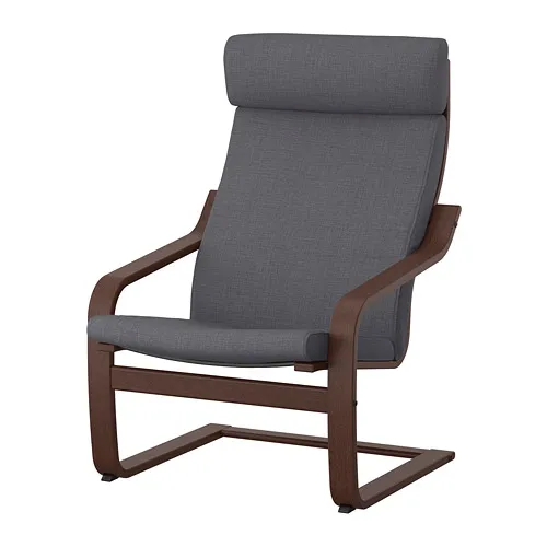 POÄNG - 扶手椅, 棕色/Skiftebo 深灰色, 68x83x100 公分 | IKEA 線上購物 - PE793528_S4