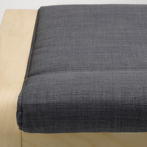 POÄNG - 椅凳, 實木貼皮, 樺木/Skiftebo 深灰色 | IKEA 線上購物 - PE793543_S4