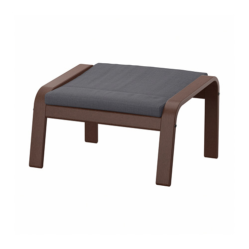 POÄNG - footstool, brown/Skiftebo dark grey | IKEA Taiwan Online - PE793546_S4