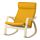 POÄNG - 搖椅, 實木貼皮, 樺木/Skiftebo 黃色 | IKEA 線上購物 - PE793561_S1