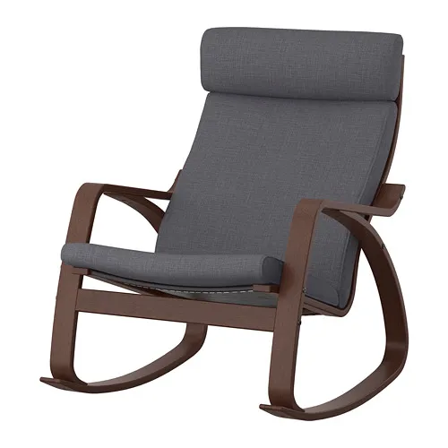 POÄNG - 搖椅, 棕色/Skiftebo 深灰色, 68x94x95 公分 | IKEA 線上購物 - PE793568_S4