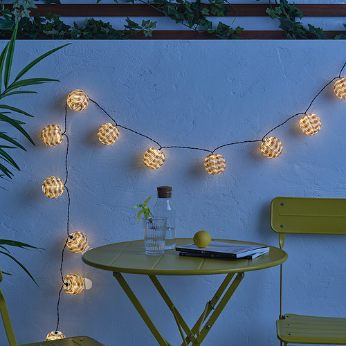 SOLVINDEN LED lighting chain with 12 lights