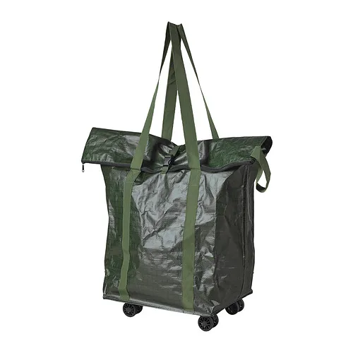 KOMPISHÄNG - shopping bag on wheels, green, 40x30x81 cm | IKEA Taiwan Online - E1017063_S4