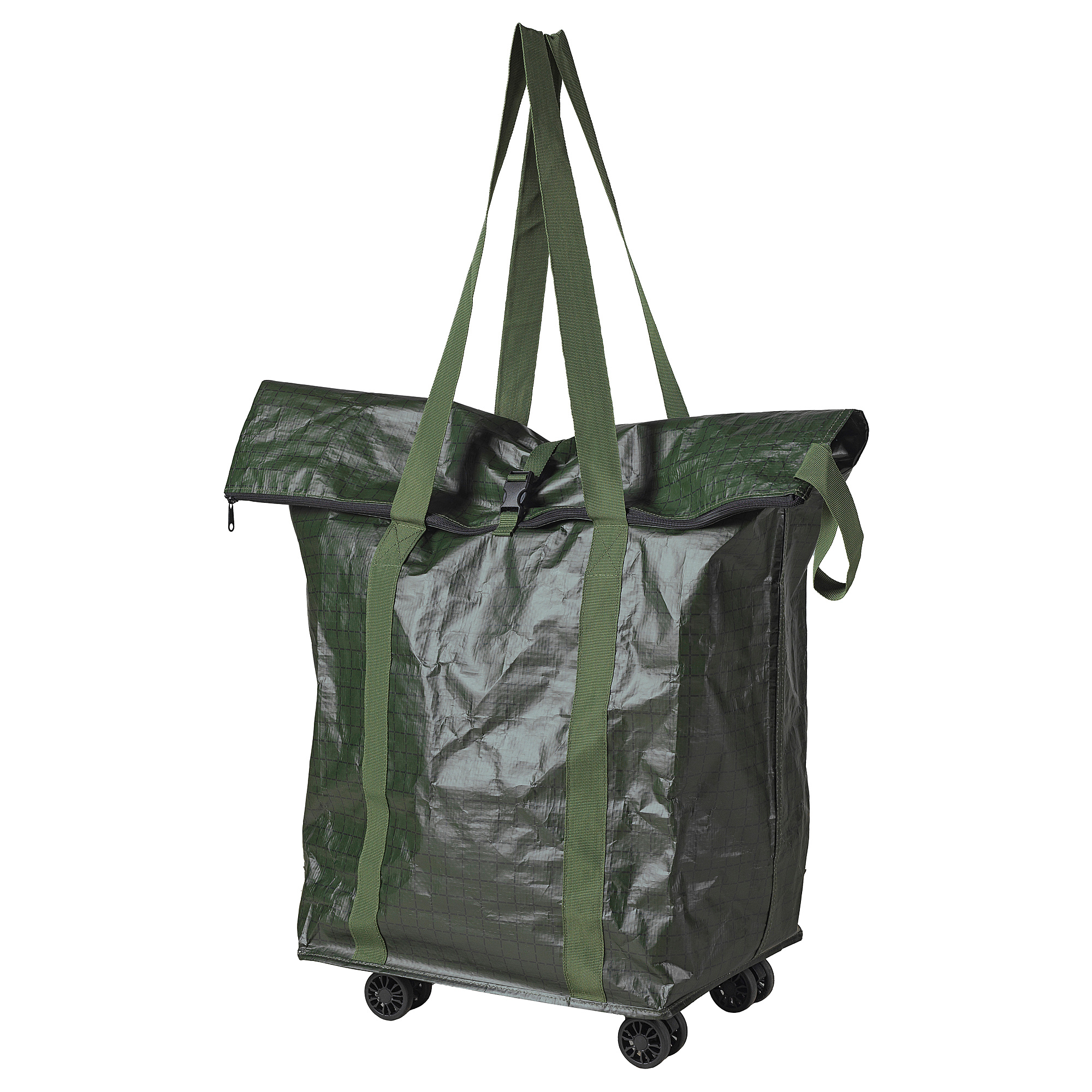KOMPISHÄNG shopping bag on wheels