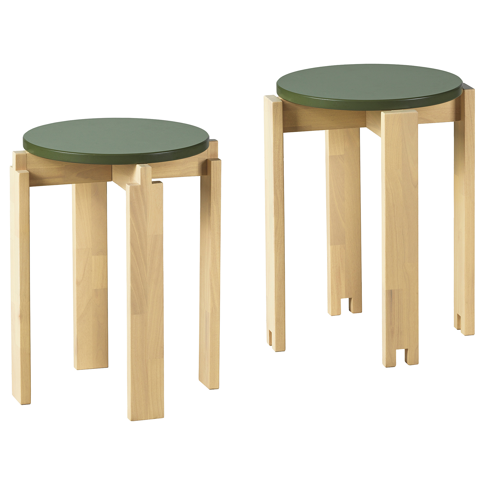 KOMPISHÄNG stool, set of 2