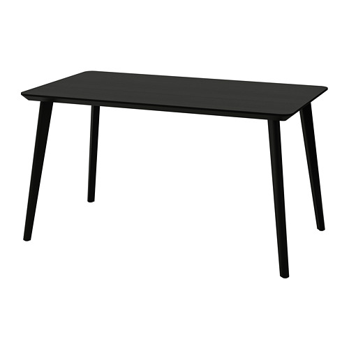 LISABO - table, black/ash veneer, 140x78 cm | IKEA Taiwan Online - PE740884_S4