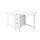 NORDEN - gateleg table, white, 26/89/152x80 cm | IKEA Taiwan Online - PE740886_S1