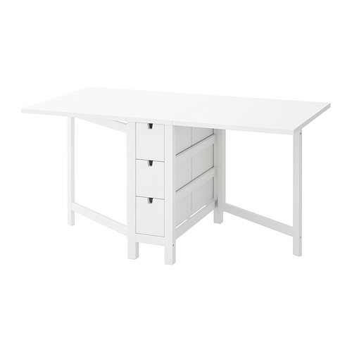 NORDEN - 折疊桌, 白色, 26/89/152x80 公分 | IKEA 線上購物 - PE740886_S4