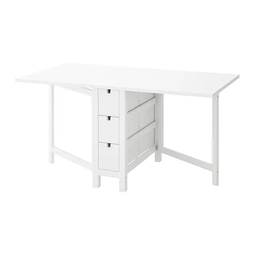 NORDEN - 折疊桌, 白色, 26/89/152x80 公分 | IKEA 線上購物 - PE740886_S4