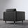 LANDSKRONA - 扶手椅, Grann/Bomstad 黑色/金屬 | IKEA 線上購物 - PE596388_S1