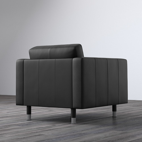 LANDSKRONA - armchair, Grann/Bomstad black/metal | IKEA Taiwan Online - PE596388_S4