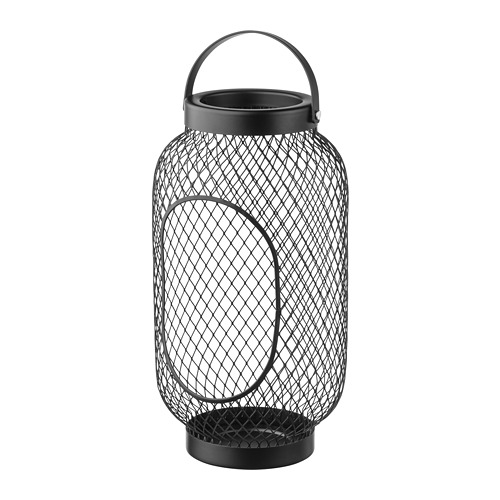 TOPPIG - 柱狀蠟燭燭台, 黑色 | IKEA 線上購物 - PE698191_S4